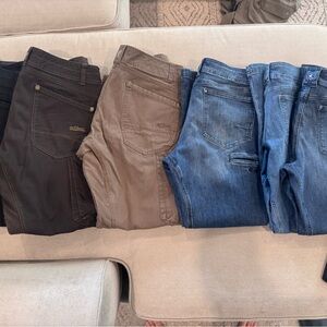 Kuhl Men's Chinos in Black, Brown, and Blue